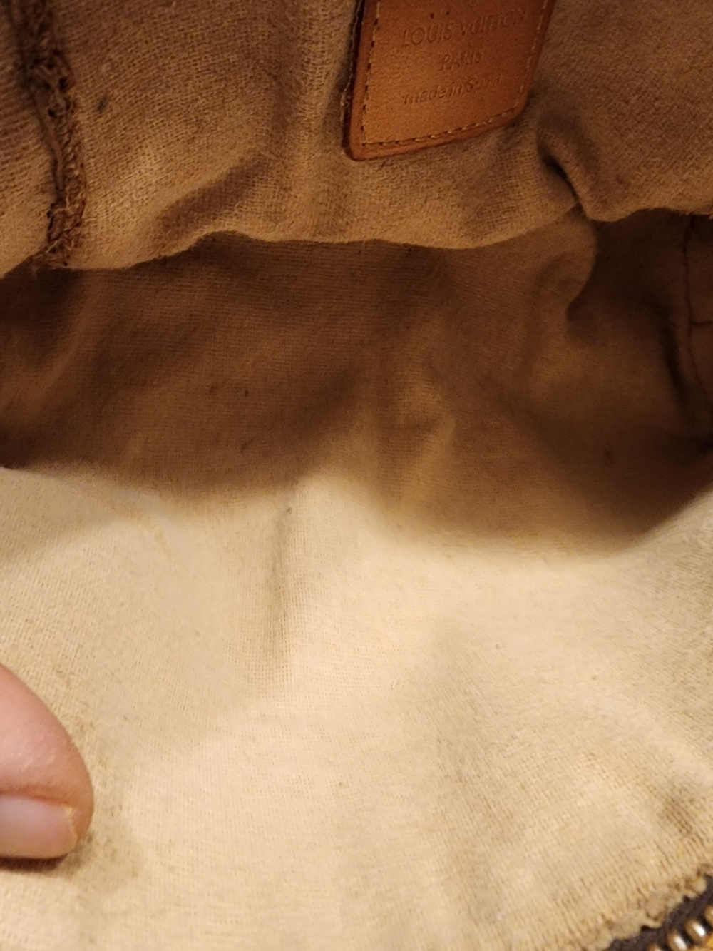 Louis Vuitton Brown Monogram Cosmetic Pouch Raw Interior - Picture 14 of 16